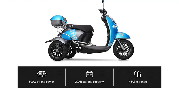 Performance features of the electric tricycle