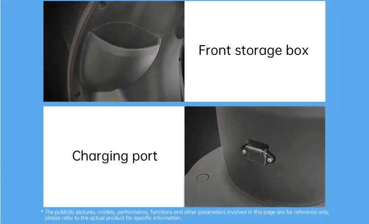 Storage and charging port demonstration