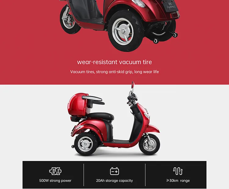 Vacuum tires and motor details