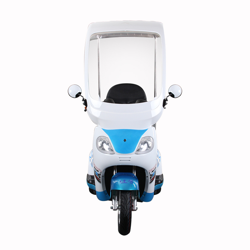 T418S China Electric Scooter 3 Wheels Electric Tricycle with Roof - Image 2