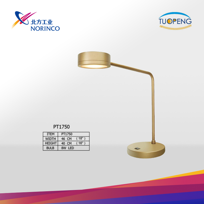 Gold Finish LED Desk Lamp
