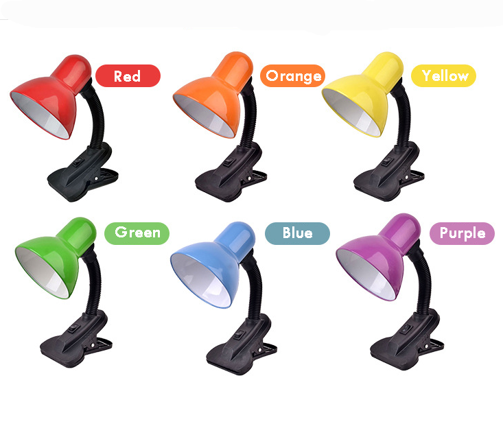 Adjustable Gooseneck Clip-On Table Lamp