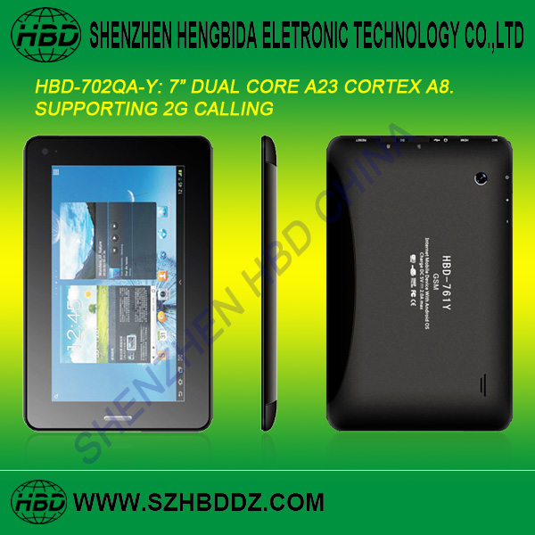 7-inch Tablet PC with 2G Simcard Slot