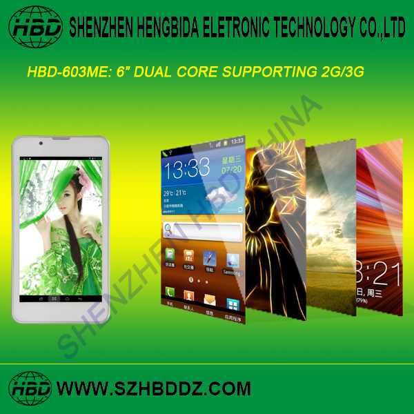 6-Inch Dual-Core 2G/3G Tablet PC