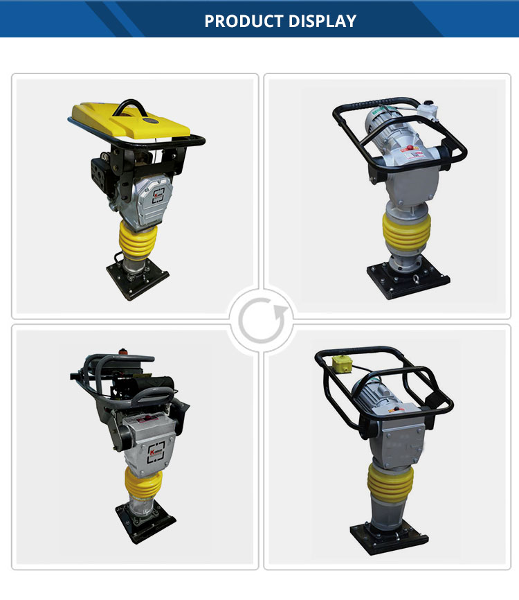 Tamping rammer machine display
