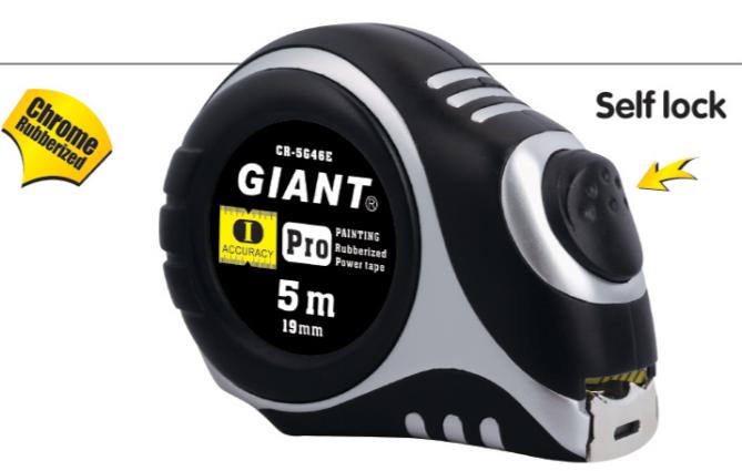5-Meter Chrome Tape Measure with Self-Lock