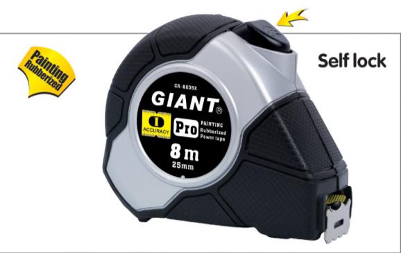 Self-Locking Metric Tape Measure