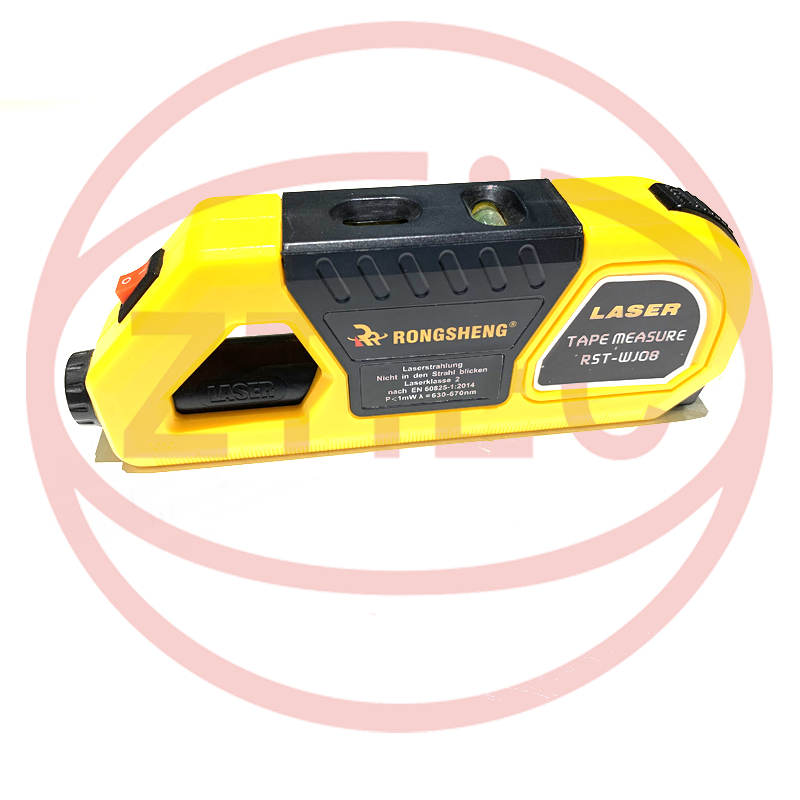 Laser Tape Measure with Bubble Level