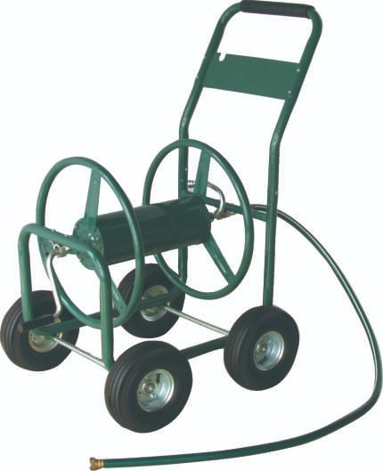 Steel Garden Hose Reel Cart with Pneumatic Tires