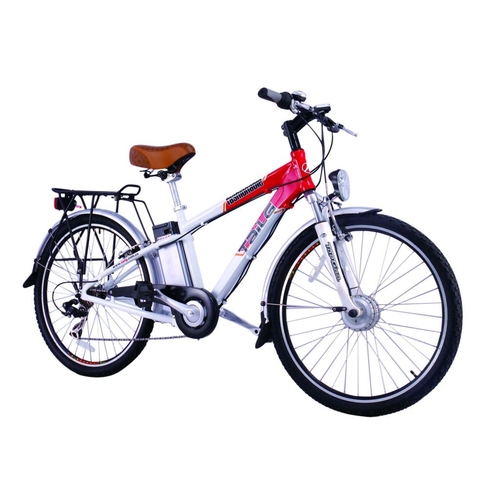 Step-Through Frame Electric Mountain Bike with Adjustable Suspension