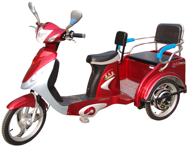 Electric Tricycle Scooter with Passenger Seat