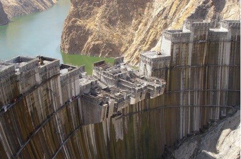 Hydroelectric Power Station with Double Curvature Arch Dam
