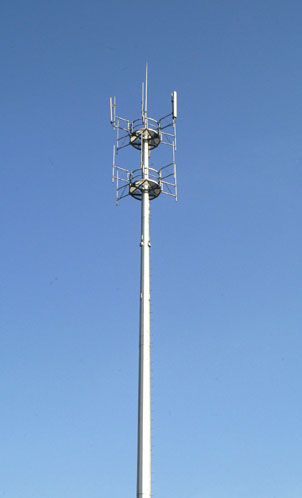 Galvanized Steel Telecommunication Monopole Tower
