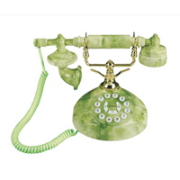 Rotary Dial Corded Telephone with Push-Button Functionality