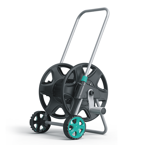 Telescopic Metal Garden Hose Reel Cart