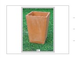 Tall Square Terracotta Planter