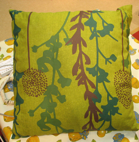 Botanical Print Throw Pillow