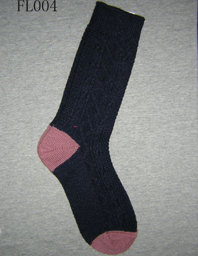 Cable Knit Knee-High Socks