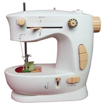 Compact Sewing Machine with Adjustable Stitch Length