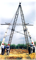 220kV Transmission Line Mechanical Vertical Rod System