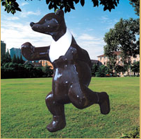 Cartoon Bear Sculpture