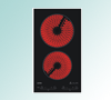Embedded Electric Cooktop with Dual Heating Zones