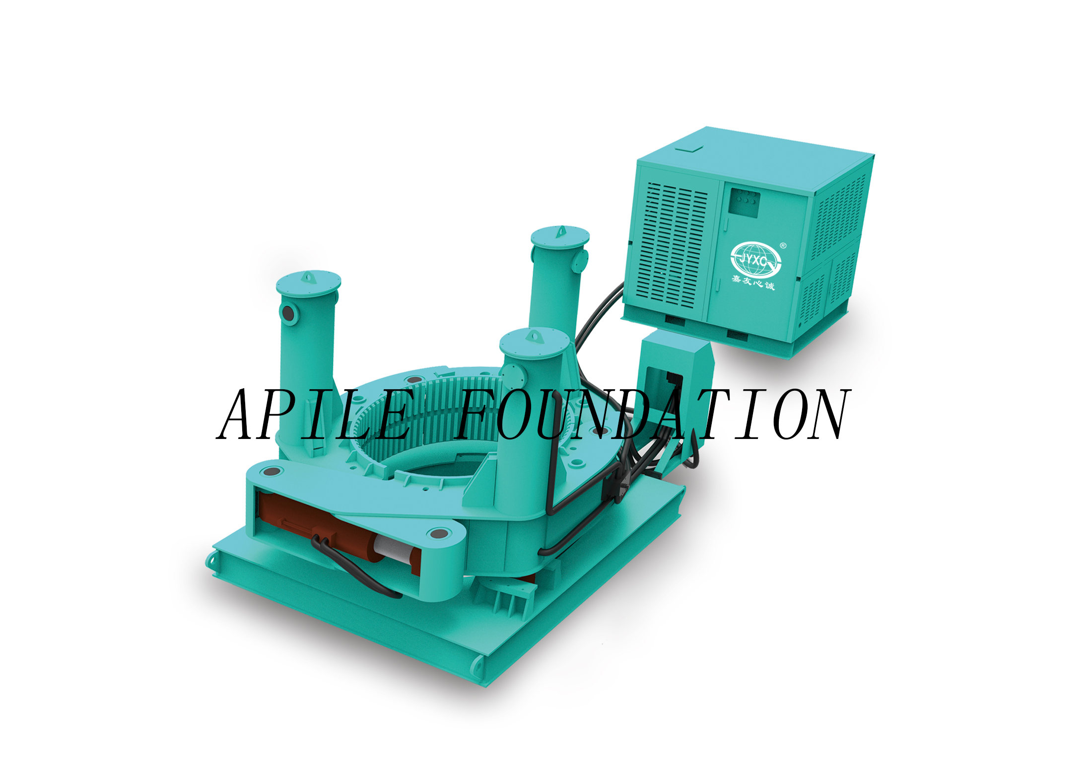 Three-Pillar Pile Driver