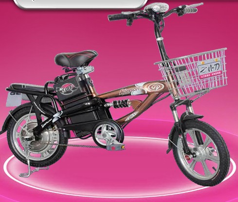 Step-Through Frame Electric City Bicycle