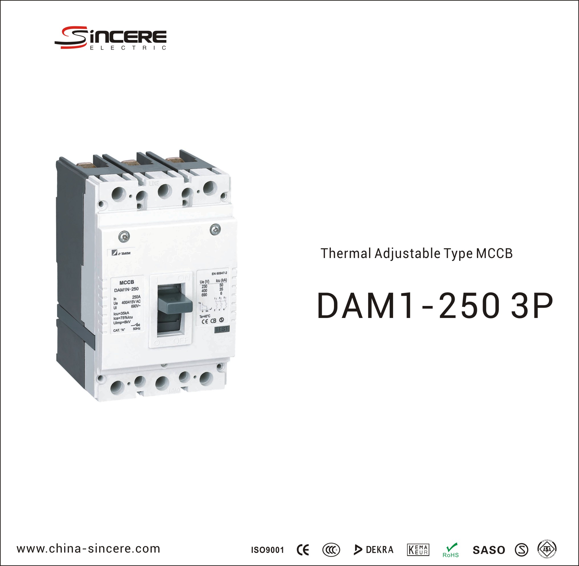 Thermal Adjustable Molded Case Circuit Breaker