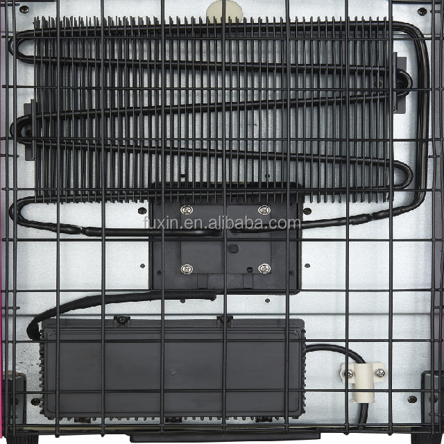 Rear view of thermoelectric cooling system