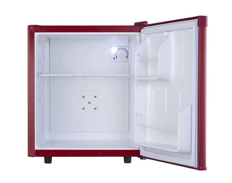 Side profile showing compact size and leveling legs