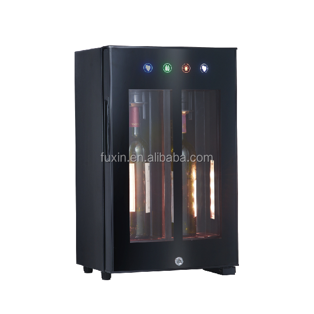 Close up of wine cooler control panel
