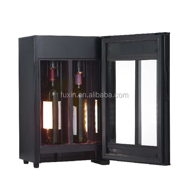 Compact thermoelectric wine cooler in a modern home setting