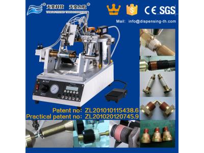 Thread coating machine with valve dispensing for per-coating adhesive - Image 3