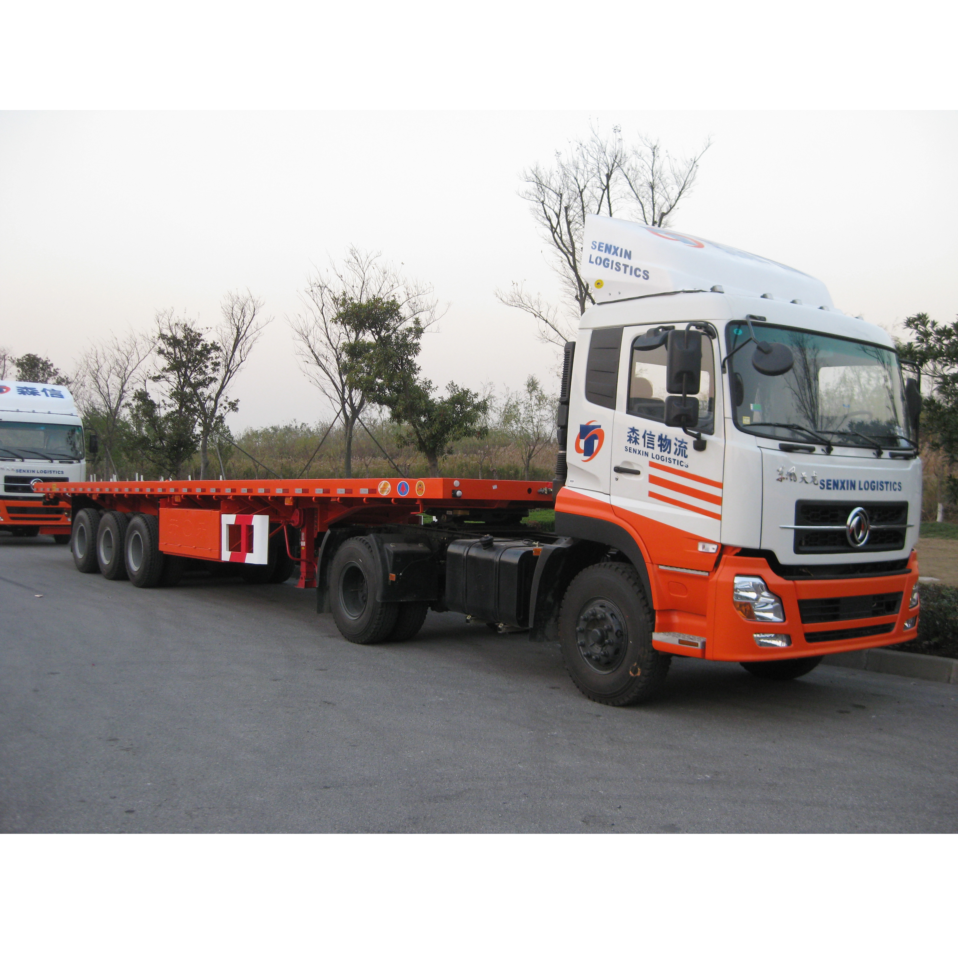 40ft Flatbed Semi-Trailer for Container Transport
