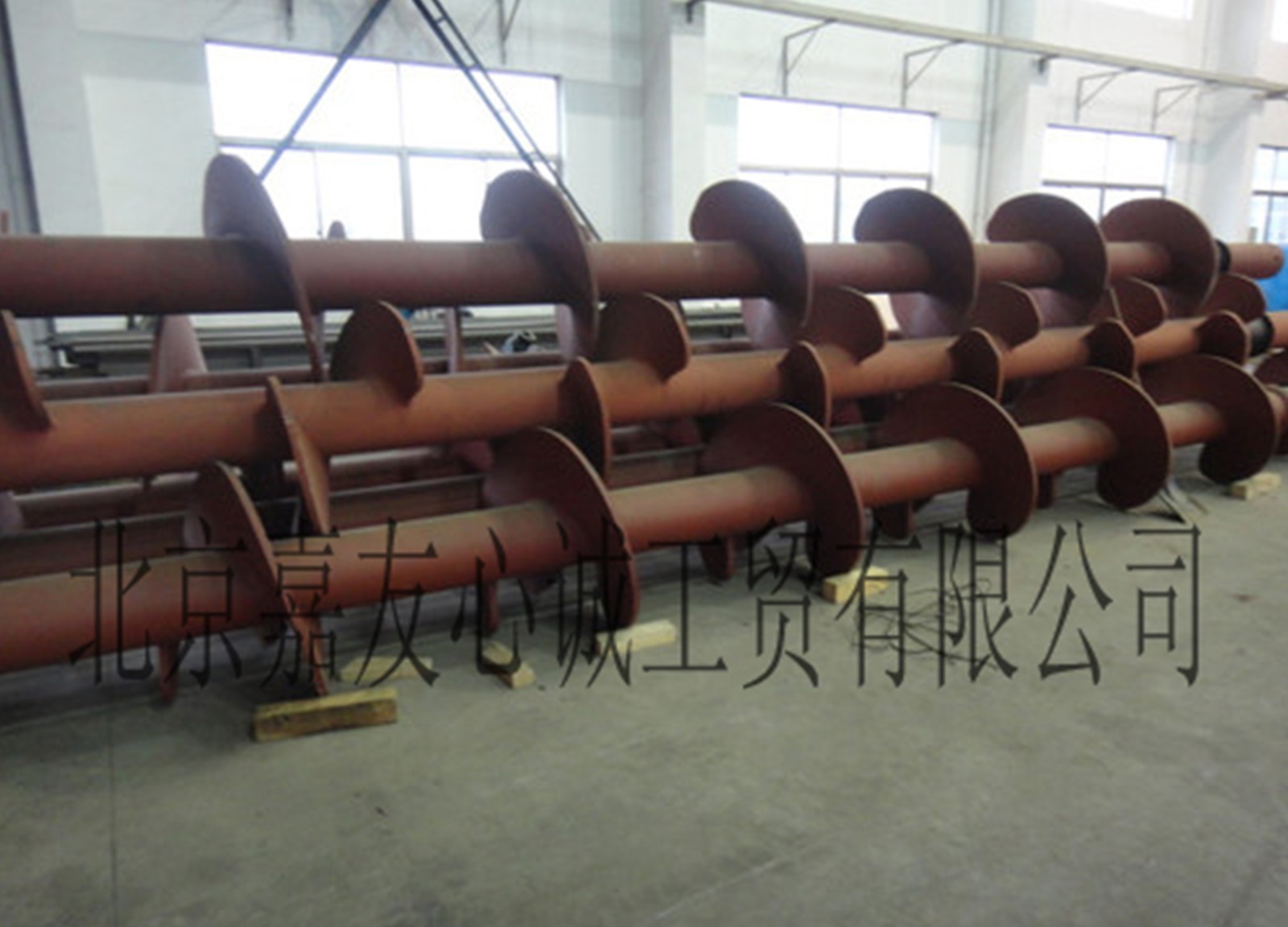 Industrial Mixing Rod with Helical Blades