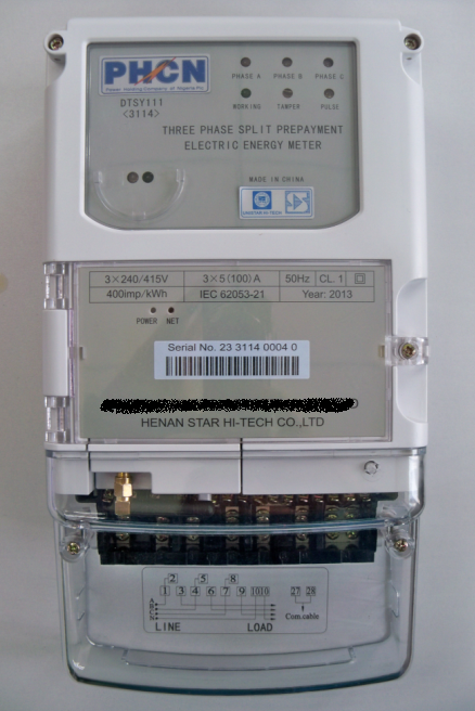 three phase split prepaid electric energy meter - Image 3