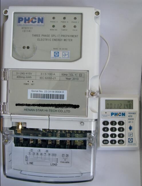 three phase split prepaid electric energy meter - Image 2