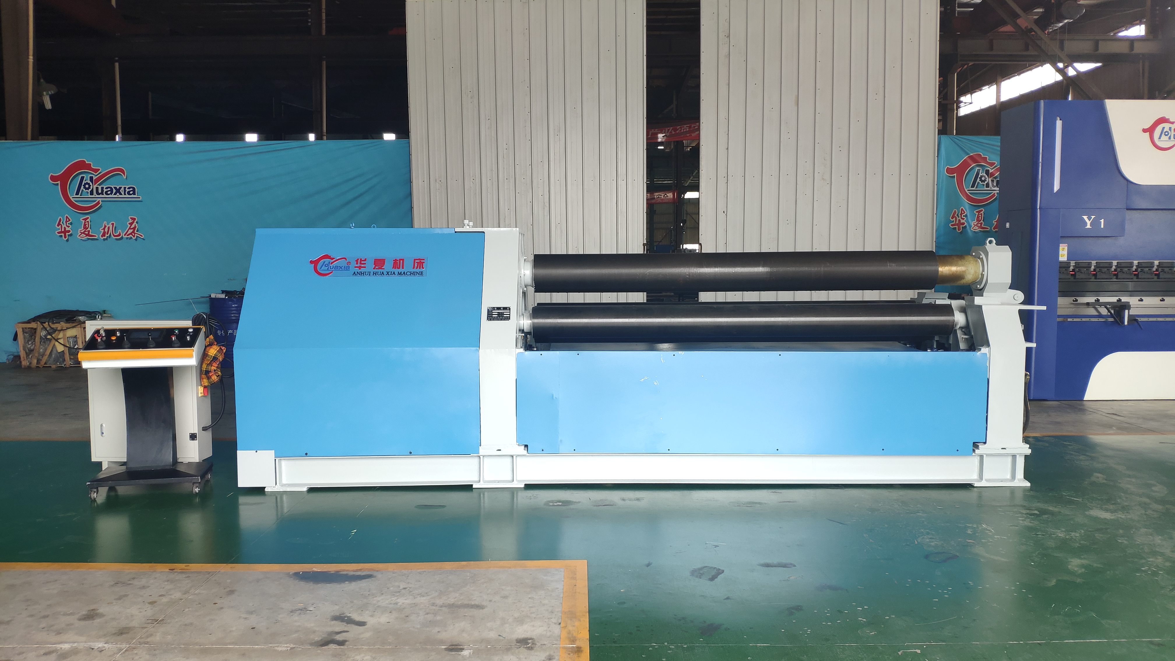 Three-Roller Metal Sheet Rolling Machine
