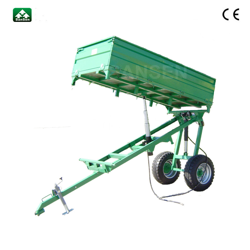 three sides Tractor farm trailer tipping traile with high lift - Image 3