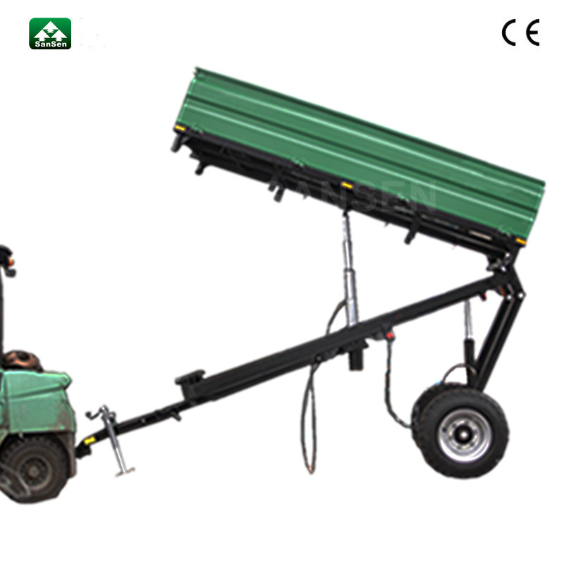 three sides Tractor farm trailer tipping traile with high lift - Image 2