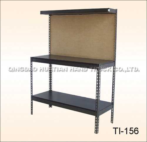 Two-Tier Metal Workbench with Pegboard