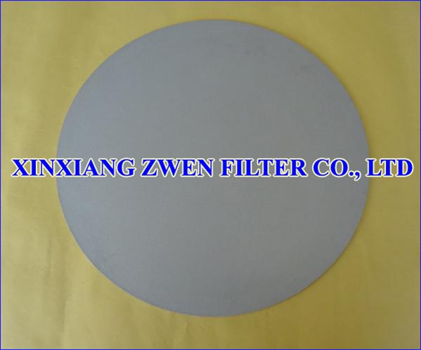 Porous Titanium Filter Disc