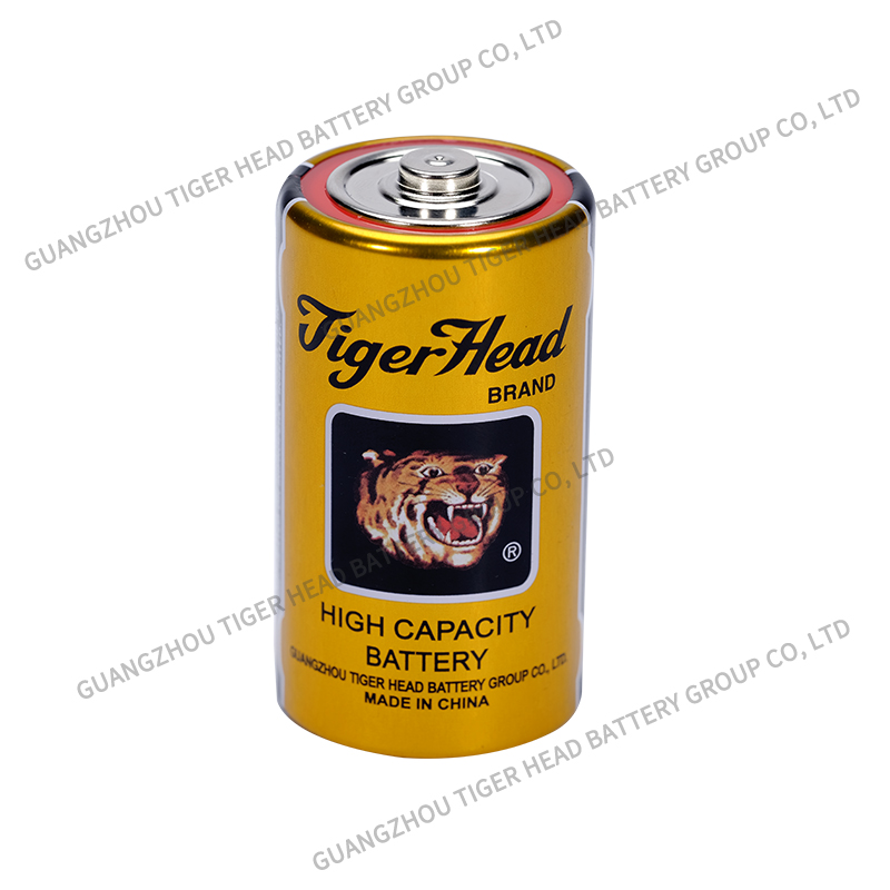 D Size High Capacity Dry Cell Battery with Metal Jacket