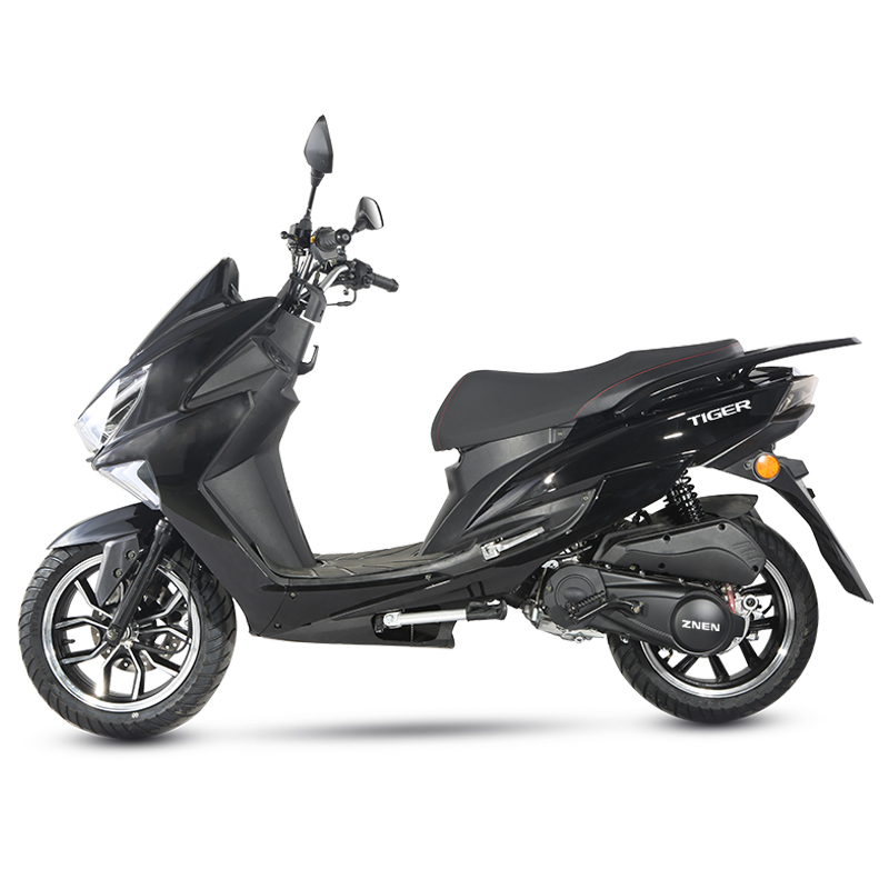 Side profile of the scooter