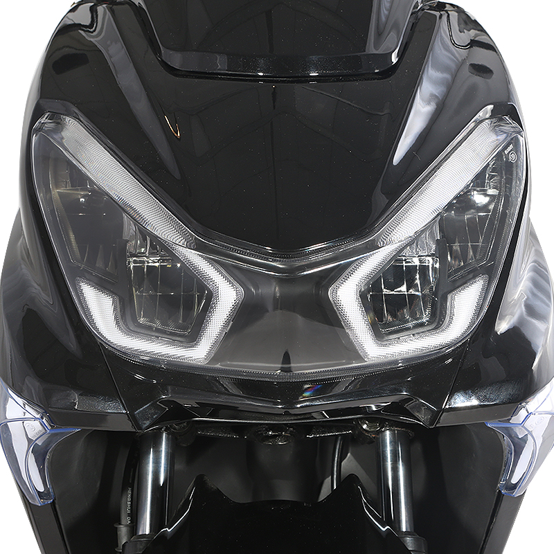 Close up of LED headlight