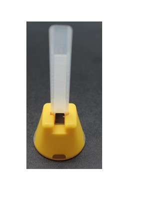 Yellow plastic tile spacer for consistent spacing