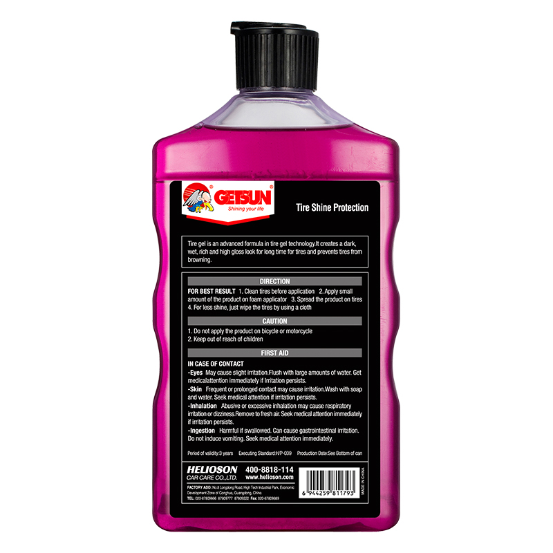 Tire Shine Spray for Wet Look Finish