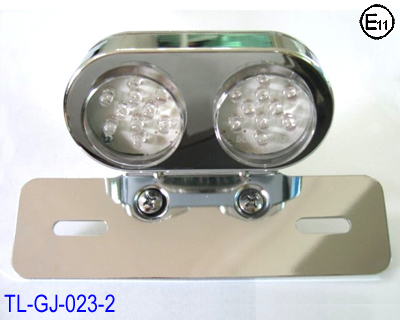 Motorcycle LED Tail Light with License Plate Bracket