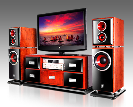 Home Theater System with Tower Speakers